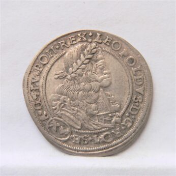 Hungary 1689 NB-PO silver 15 Krajczar