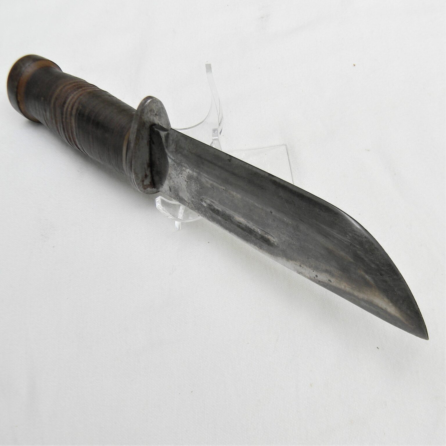 WW2 Cattaraugus 225Q Quartermaster Knife, original leather scabbard