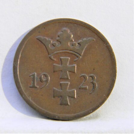 Poland Danzig 1923 bronze 2 Pfennig