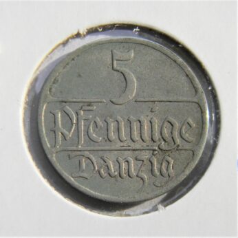 POLAND DANZIG 1928 5 Pfennig