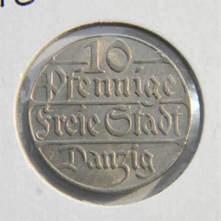 POLAND DANZIG 1923 10 Pfennig