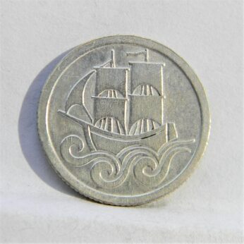 Poland Danzig 1923 silver Half-Gulden