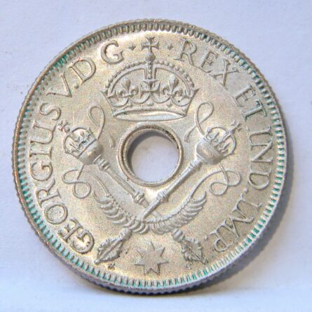 British New Guinea 1935 silver Shilling