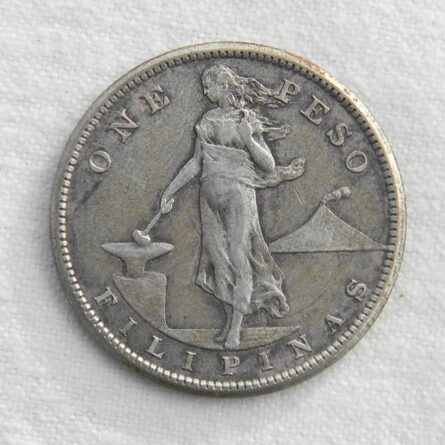 American Philippines 1907S silver Peso