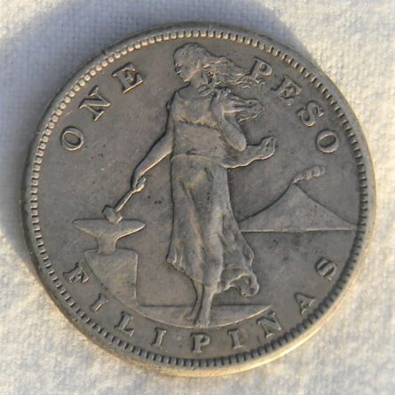 American Philippines 1908S silver Peso