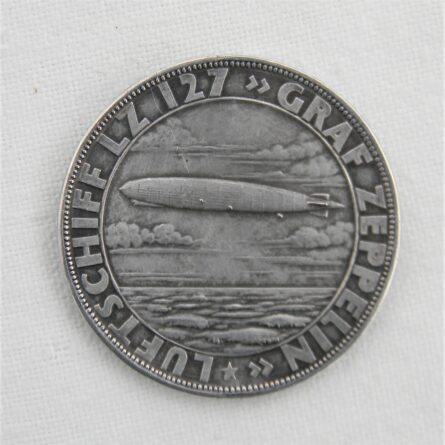 Germany 1928 Graf Zeppelin silver medal