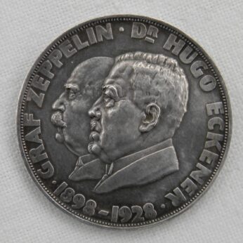 Germany 1928 Graf Zeppelin silver medal