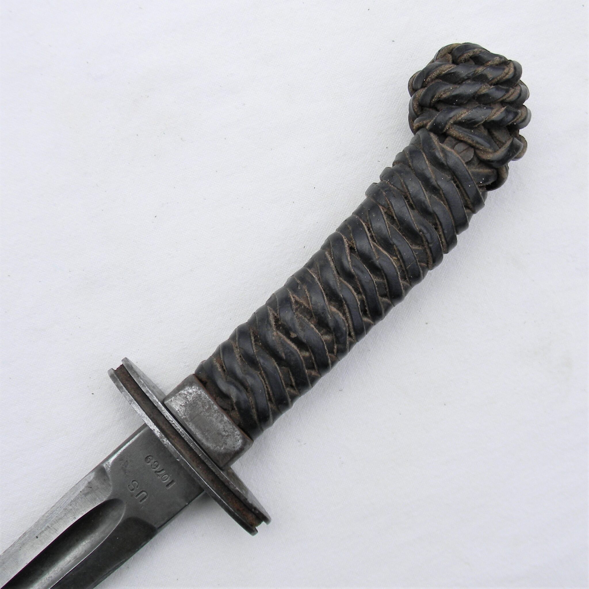 WW2 San Antonio Iron Works fighting knife; former M1913 Patton Saber