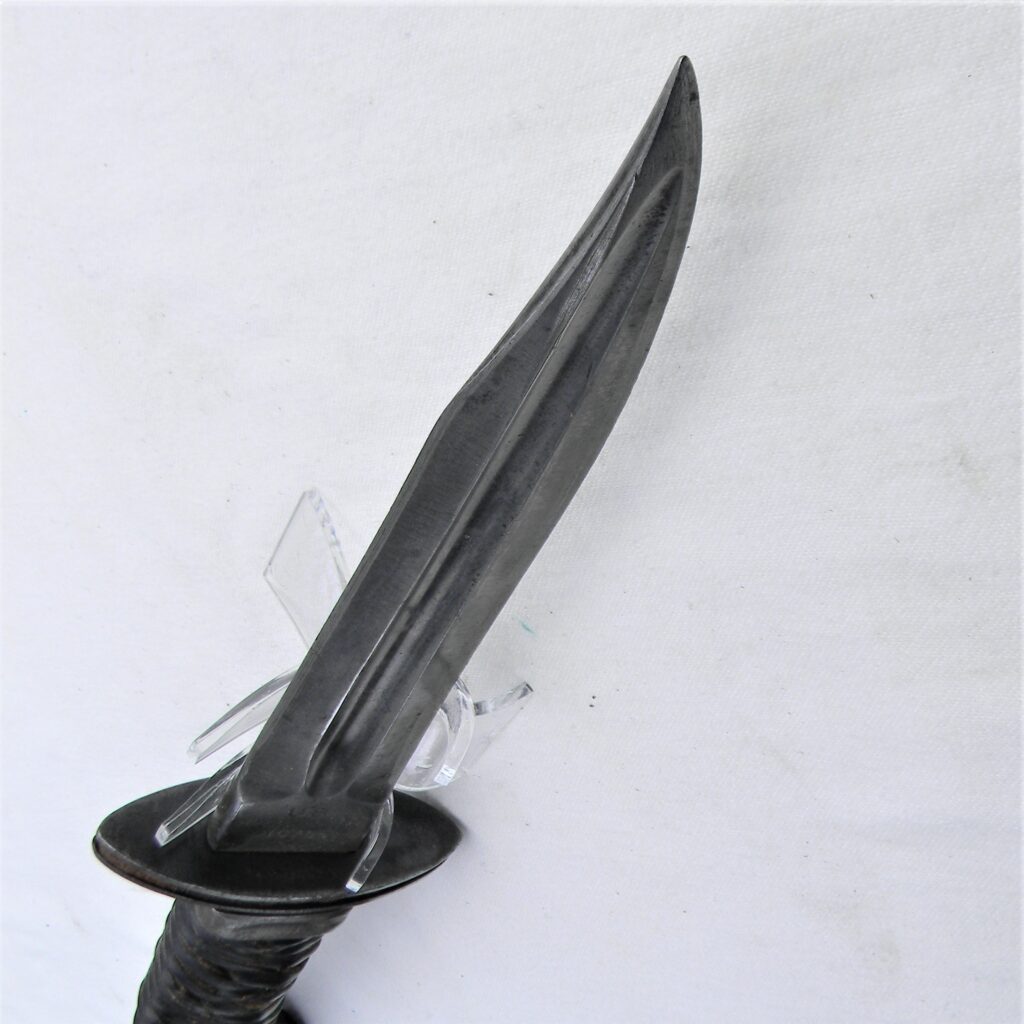 WW2 San Antonio Iron Works fighting knife; former M1913 Patton Saber