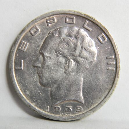 Belgium 1939 silver 50 Francs