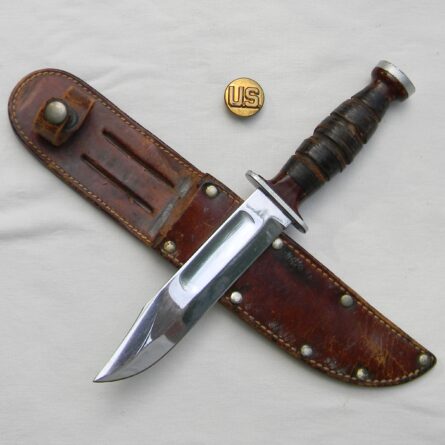 WW2 KA-BAR Polished Commando fighting knife