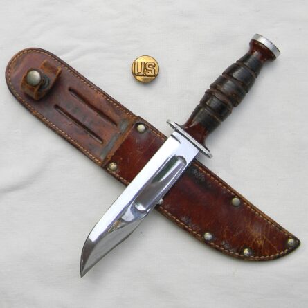 WW2 KA-BAR Polished Commando fighting knife