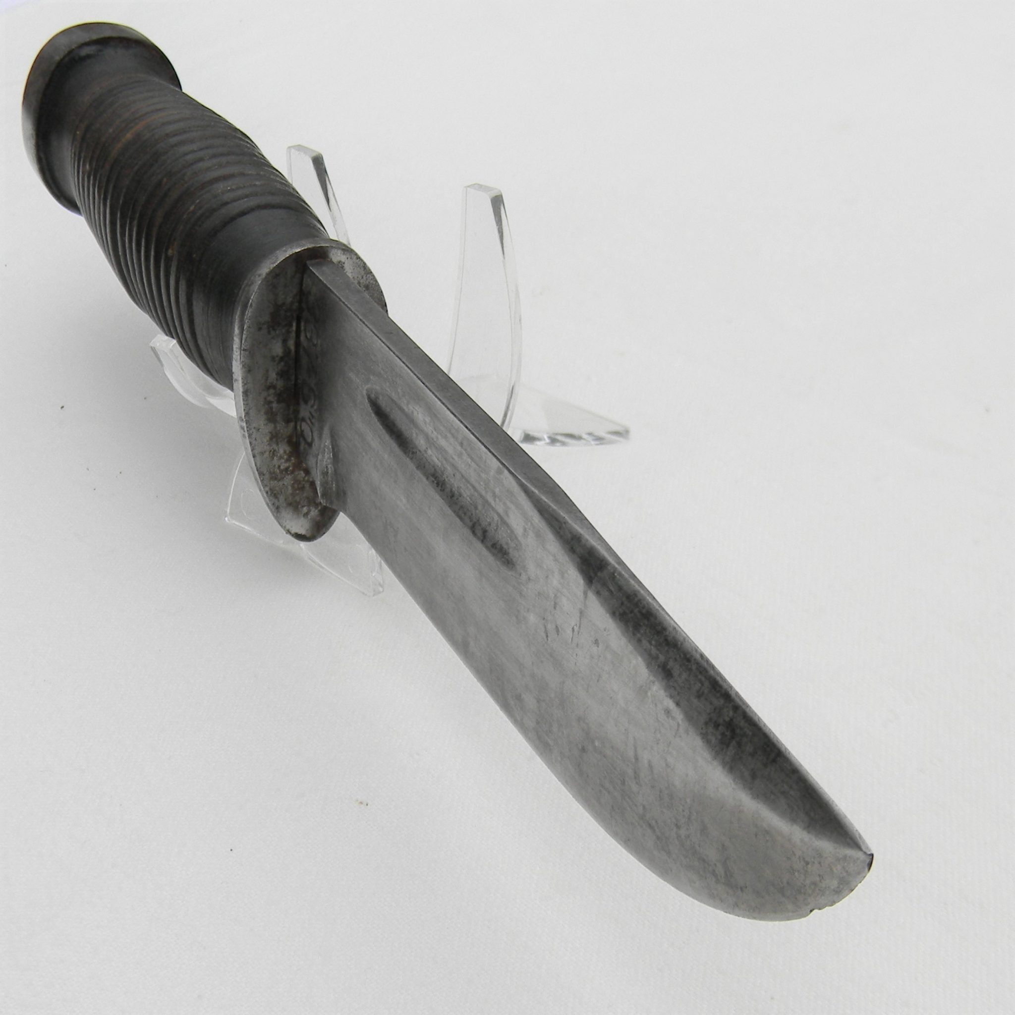 WW2 CASE 3376Q Quartermaster Knife, original leather scabbard