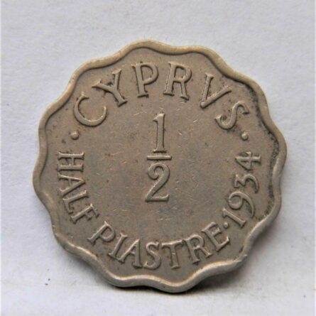 British Cyprus 1934 Half Piastre