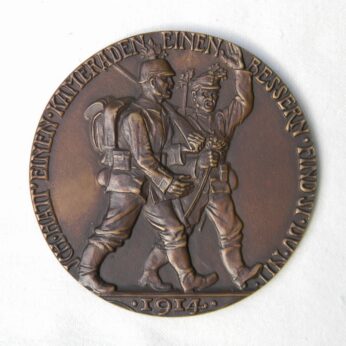 Germany Karl Goetz 1914 bronze WW1 alliance medal