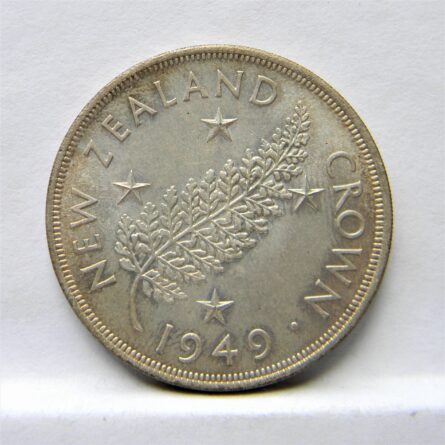 New Zealand 1949 silver Crown