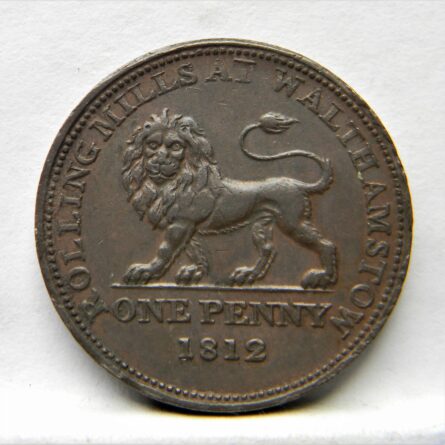 United Kingdom Walthamstow Rolling Mills 1812 copper Penny