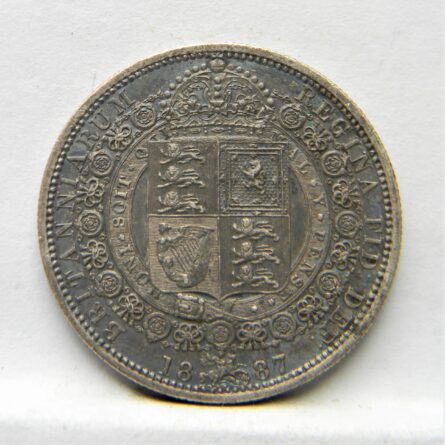 United Kingdom 1887 silver Halfcrown