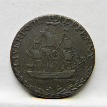 United Kingdom 1791 Liverpool Halfpenny