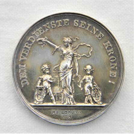 Germany 1909 hairdresser award silver medal