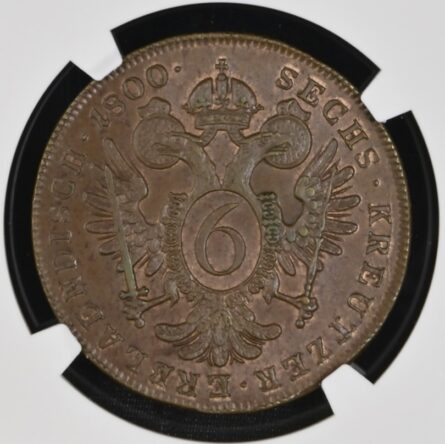 Austria 1800A copper 6 Kreuzer