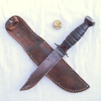 WW2 KA-BAR Parkerized Commando fighting knife