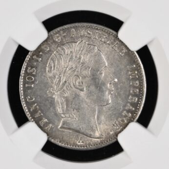 Austria 1852A silver 20 Kreuzer