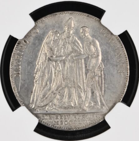 Austria 1854A silver Gulden