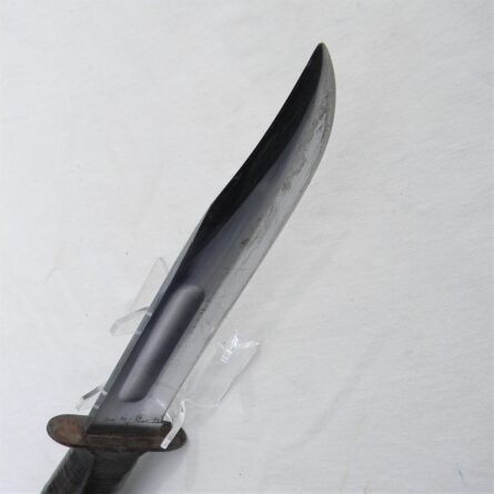 USA WW2 era Ka-Bar USN Underwater Demolitions Teams (UDT) fighting knife, original NORD scabbard; rare type - Image 11