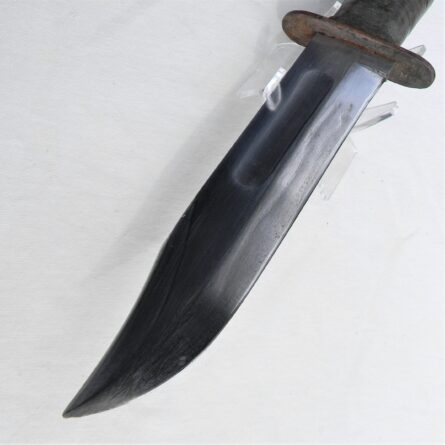 USA WW2 era Ka-Bar USN Underwater Demolitions Teams (UDT) fighting knife, original NORD scabbard; rare type - Image 12