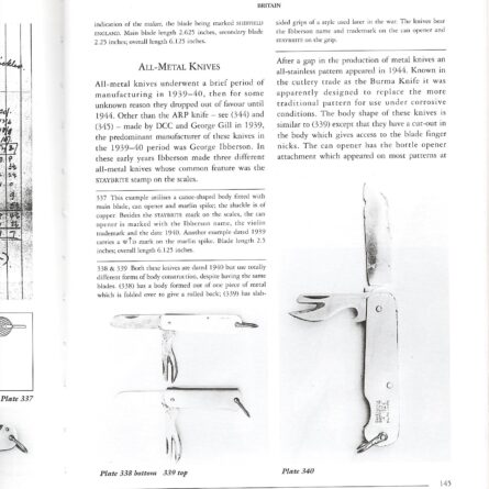 British WW2 clasp knives