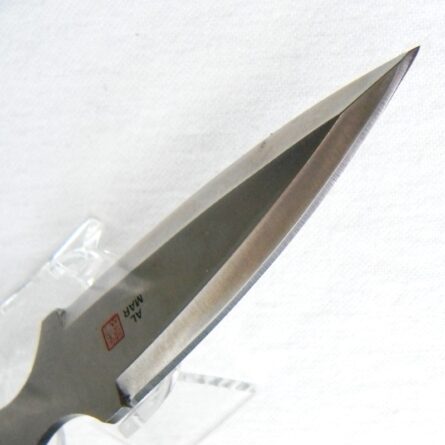 Al Mar, Japan 1980th WILD HAIR pocket dagger, 1st production run of 200, original nail file, sheath included; UNUSED - Image 10