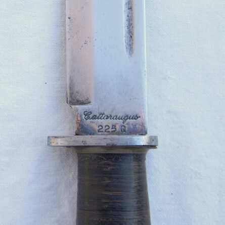 USA WW2 era Cattaraugus 225Q Quartermaster Knife, original scabbard included - Image 9