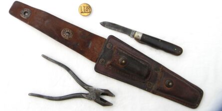 WW2 US Signal Corps Lineman tool set