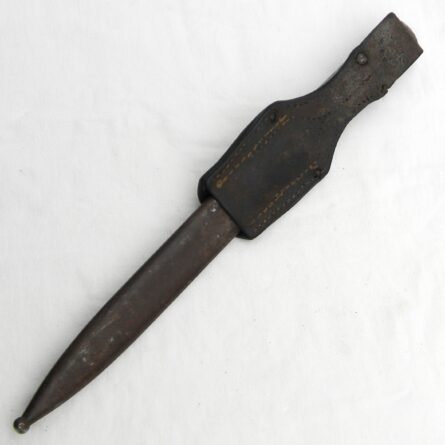 GERMANY WW2 era 1939 Elite Diamant bayonet for Mauser K98; original scabbard, frog; good condition - Image 4