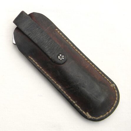 MARBLE'S USA rare circa 1914-1935 SAFETY KNIFE stag handle scales, 4.25-inch blade, original leather sheath - Image 3