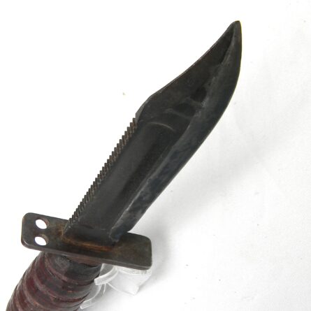 Cold War era Ontario Jet Pilot Survival Knife dated 1-1986; original scabbard signed Josh Nelson - Image 9