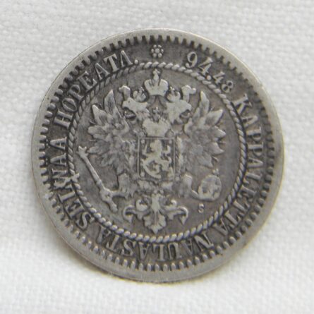 Finland 1865S silver Markka