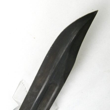 WW2/Korean War era Ka-Bar USN MK2 fighting knife, guard-marked type, SIGNED original NORD scabbard; rare unused - Image 12