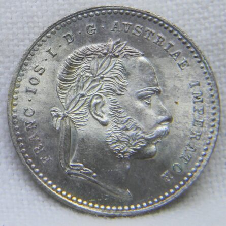 Austria 1870 silver 20 Kreuzer