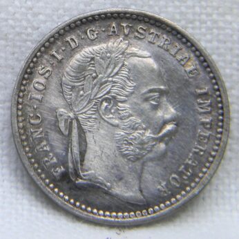 Austria 1872 silver 10 Kreuzer