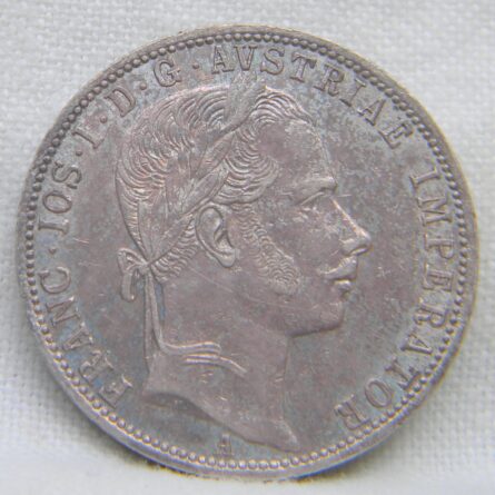 Austria 1861A silver Florin