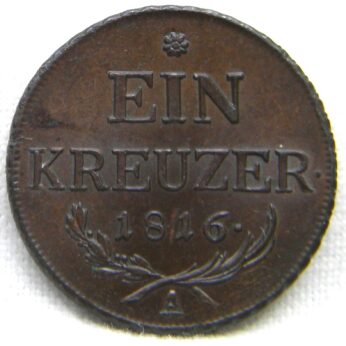 Austria 1816 copper Kreuzer