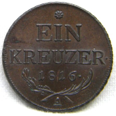 Austria 1816 copper Kreuzer