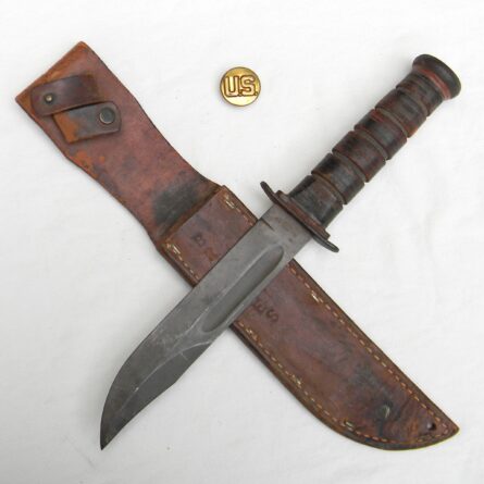 WW2 PAL MK2 fighting knife red spacer