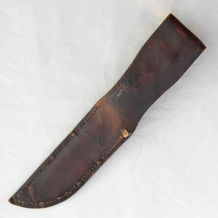 USA WW2 Kinfolks 6-inch blade fighting knife, mid-war "private purchase" fighter; original scabbard - Image 4