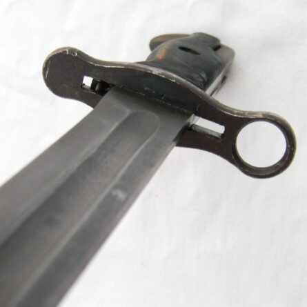 USA WW2 Union Fork & Hoe (UFH) rare uncut 16-in blade M1905 bayonet dated 1942, original scabbard - Image 9