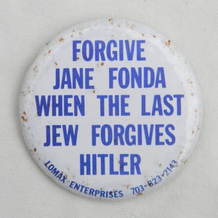 Vietnam War era JANE FONDA pin