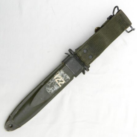 Korean War era Imperial Cutlery DAS-marked M5 bayonet for M1 Garand, original PWH M8A1 scabbard - Image 2