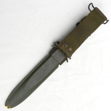 Korean War era Aerial Cutlery DAS-marked M5 bayonet for M1 Garand, original BM Co M8A1 scabbard - Image 3